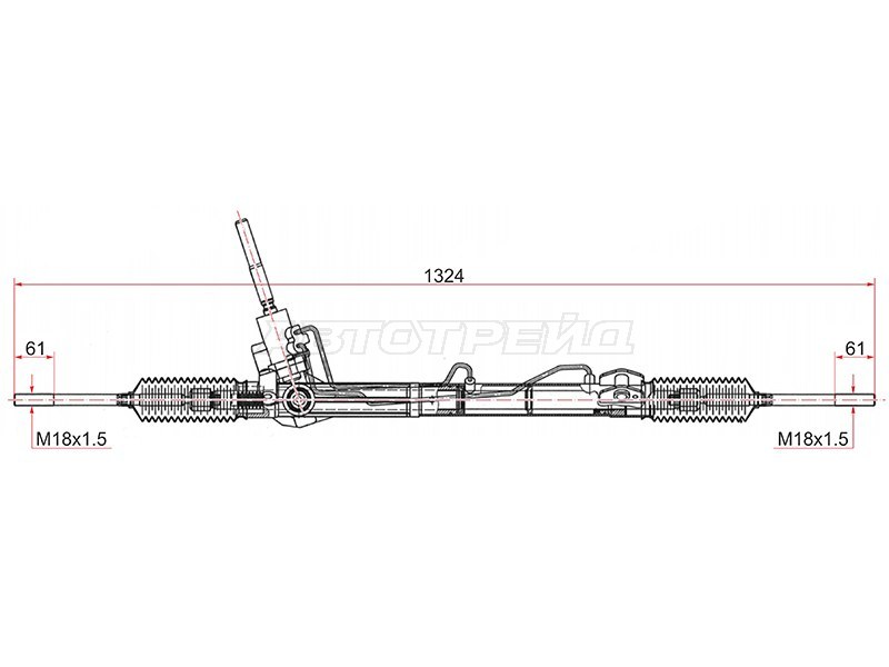 Рейка рулевая Ford Mondeo 07-15 / Volvo S80 06-10
