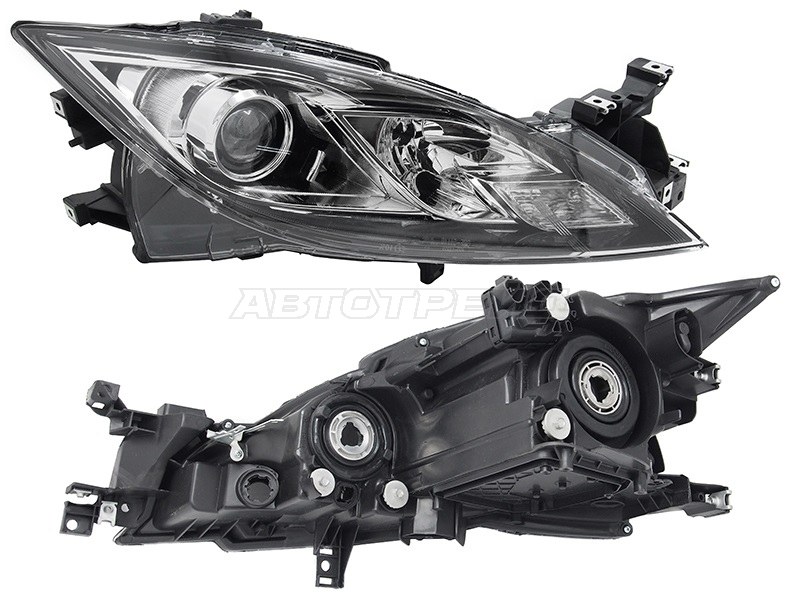 Фара Mazda 6 10-12 (Справа / Галоген / С электрокорректором)
