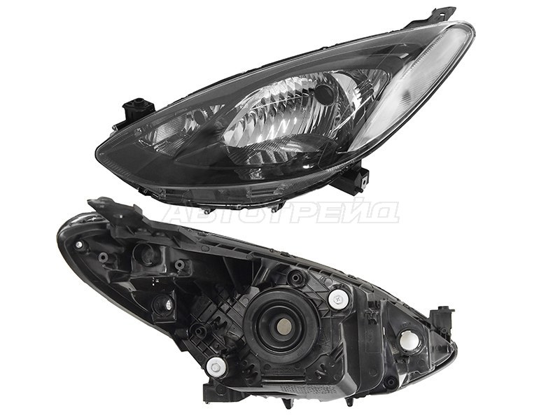 Фара Mazda Demio 07-11 / 2 07-10 (Слева / Галоген / Ручная регулировка)