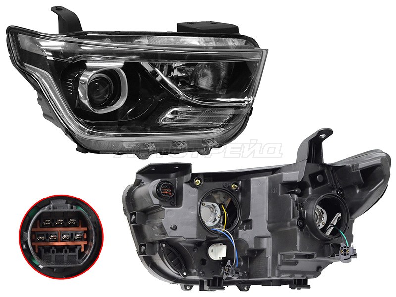 Фара Hyundai Grand Starex 17-22 / H1 17-22 (Справа / Галоген / С электрокорректором / Линза)