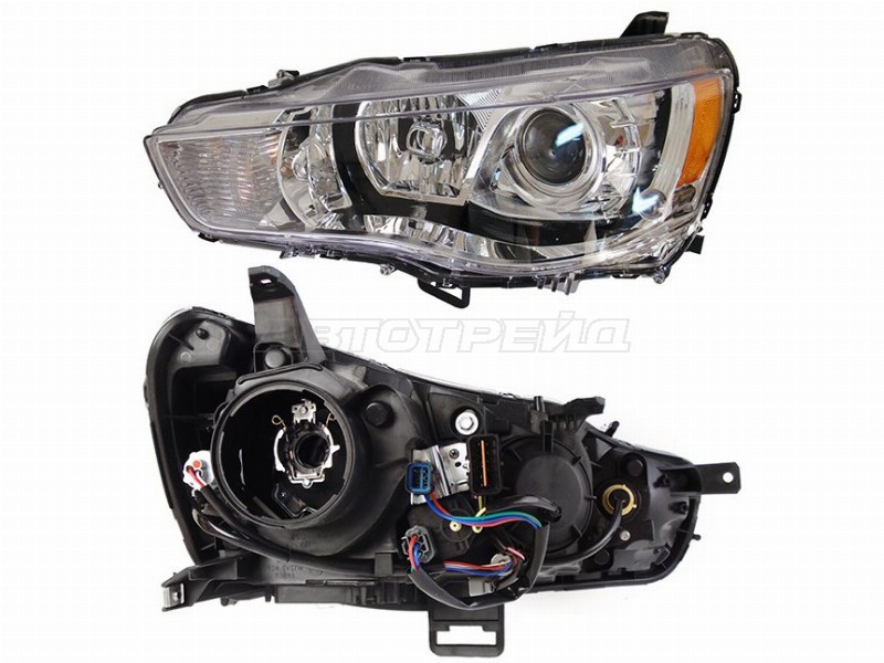 Фара Mitsubishi Outlander 09-12 (Слева / Ксенон / Галоген / С электрокорректором)