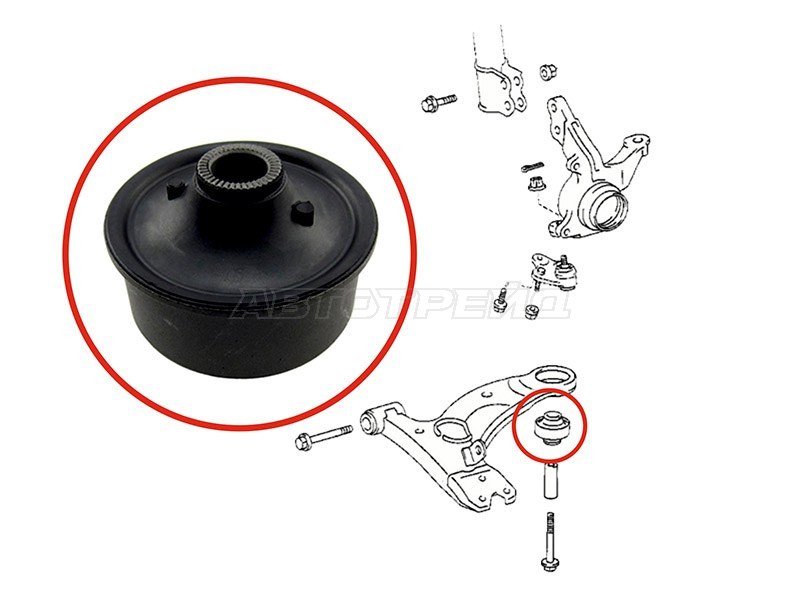 Сайлентблок рычага Toyota Allion (T240,T260) 01-21 / Avensis 03-08
