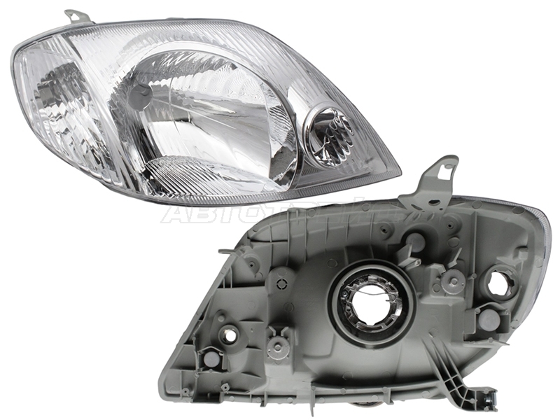 Фара Toyota Corolla (E120) 00-07 / Corolla Fielder 00-02 (Справа / Ручная регулировка)