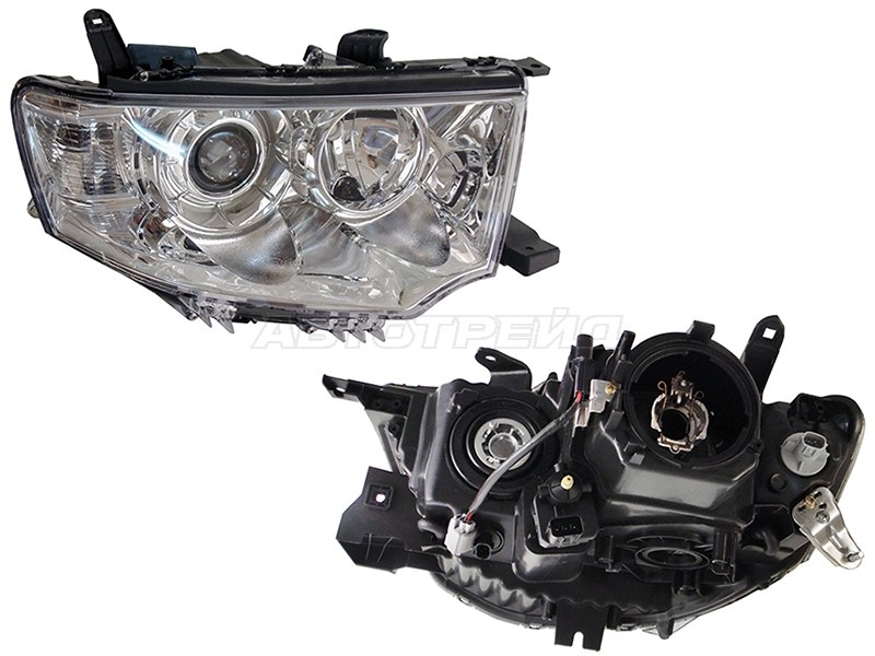 Фара Mitsubishi L200 13-16 / Pajero Sport 08-17 (Справа / Ксенон / Галоген / С электрокорректором)