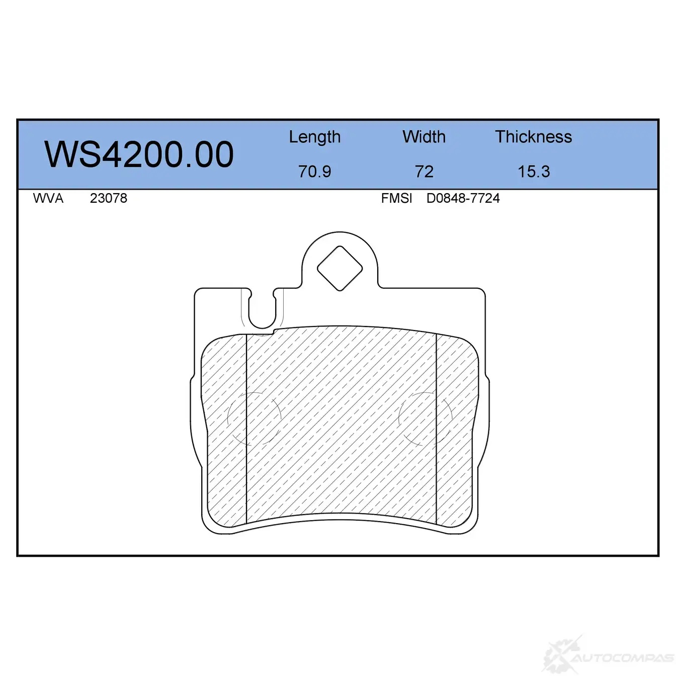 JEENICE WS420000 — Колодки тормозные дисковые · зад