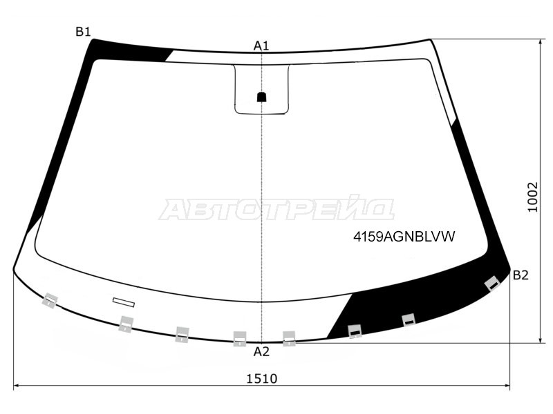 Стекло лобовое HYUNDAI TUCSON 15-21