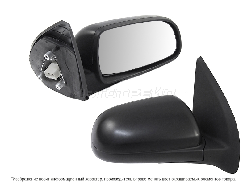 Зеркало Chevrolet Aveo 05-11 / Daewoo Gentra 05-11 (Справа / Регулировка / 3 контакта / 3 / 5D HBK / 4D SED)