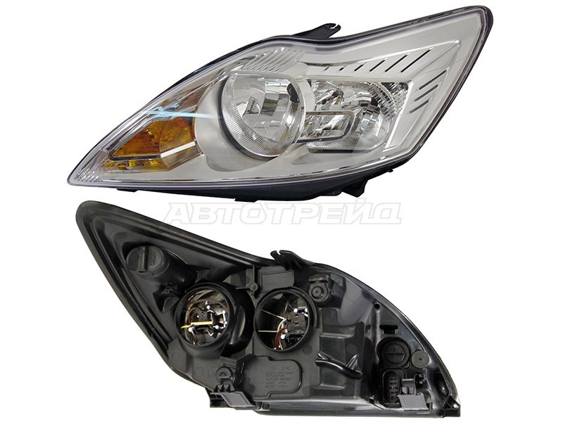 Фара Ford Focus 07-11 (Слева / Галоген / С электрокорректором)