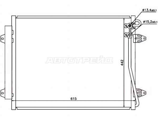 Радиатор кондиционера Volkswagen Passat 05-15 / Passat CC 08-16