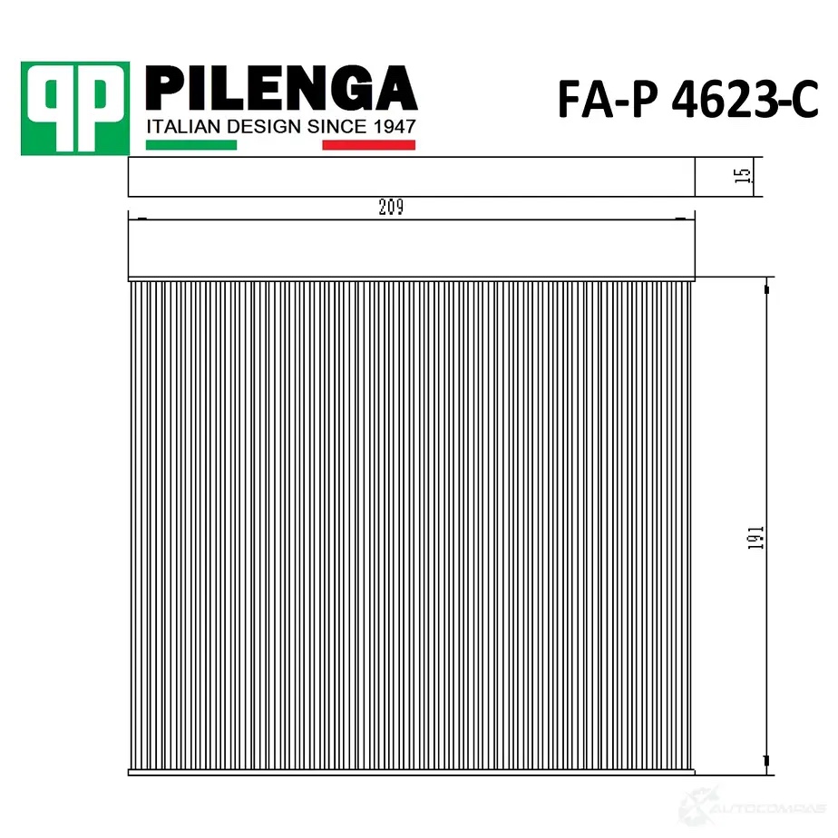 Pilenga FAP4623C — Фильтр салонный, угольный