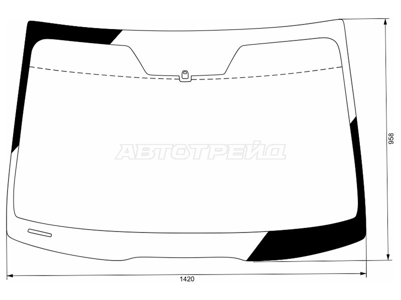 Стекло лобовое Honda Accord 02-08 / Acura TSX 03-08