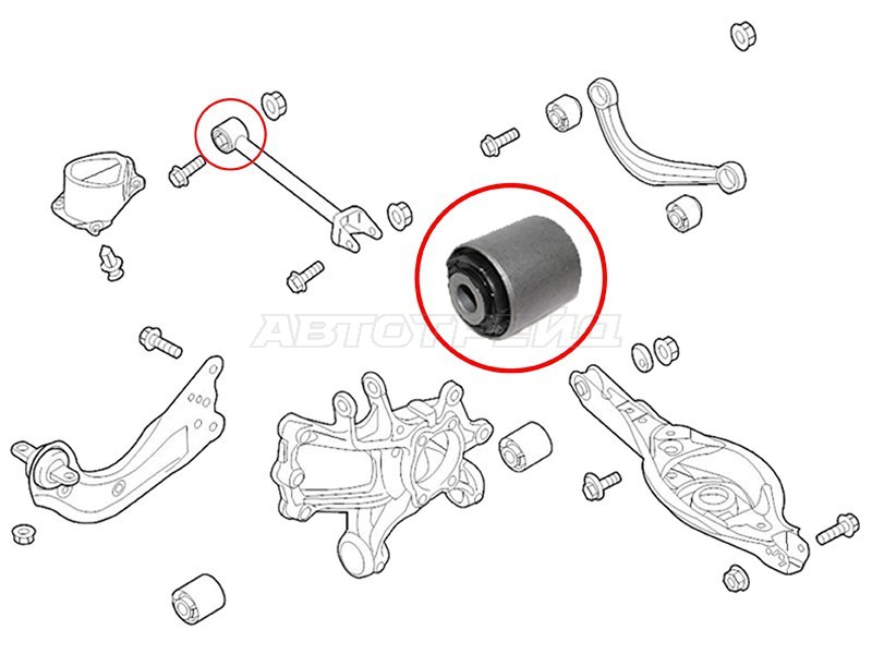 Сайлентблок Mazda 3 13-19 / 6 12-