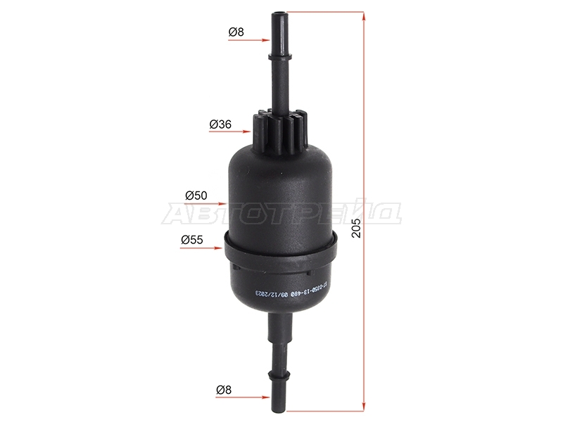 Фильтр топливный Ford Fiesta 02-08 / Fusion 02-12