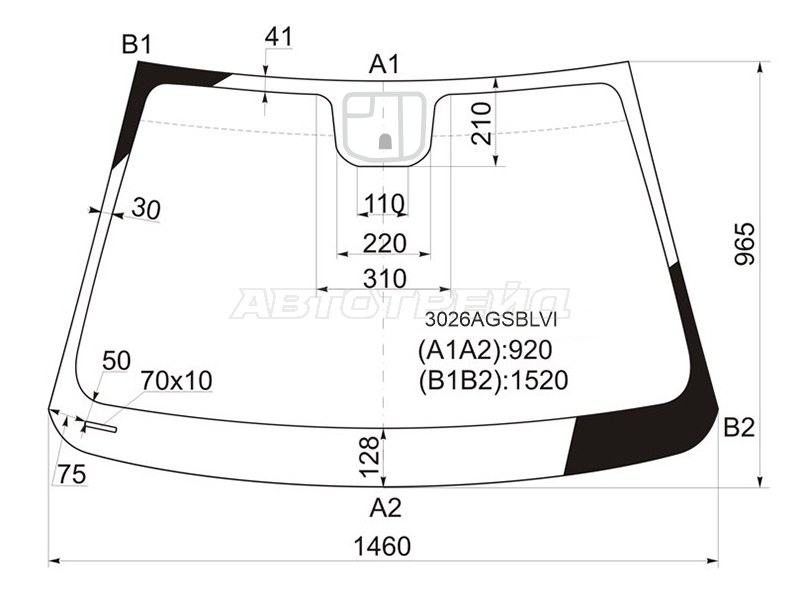 Стекло лобовое Chevrolet Cruze 09-15 / Daewoo Lacetti 08-11