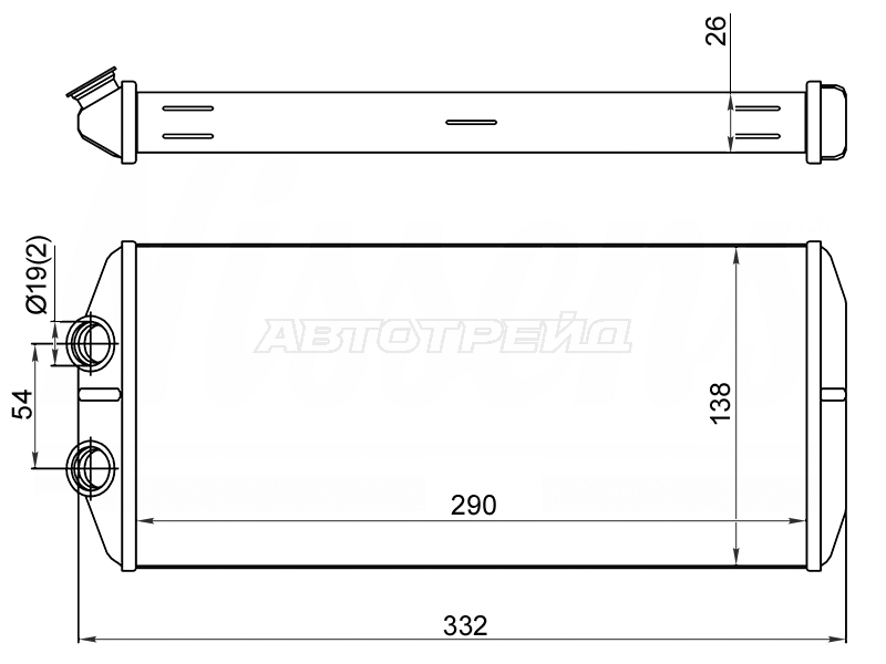 Радиатор отопителя салона Citroen Berlingo 08-16 / C4 Picasso 07-14