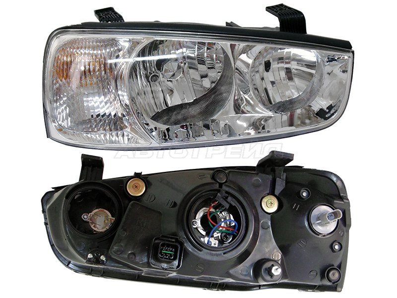 Фара Hyundai Elantra 00-03 / Avante 00-03 (Справа / Ручная регулировка)