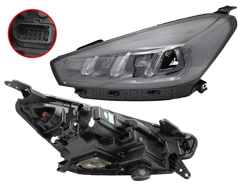 Фара Chery Tiggo 4 24- / Tiggo 7 Pro Max 24- (Слева / LED / С электрокорректором)
