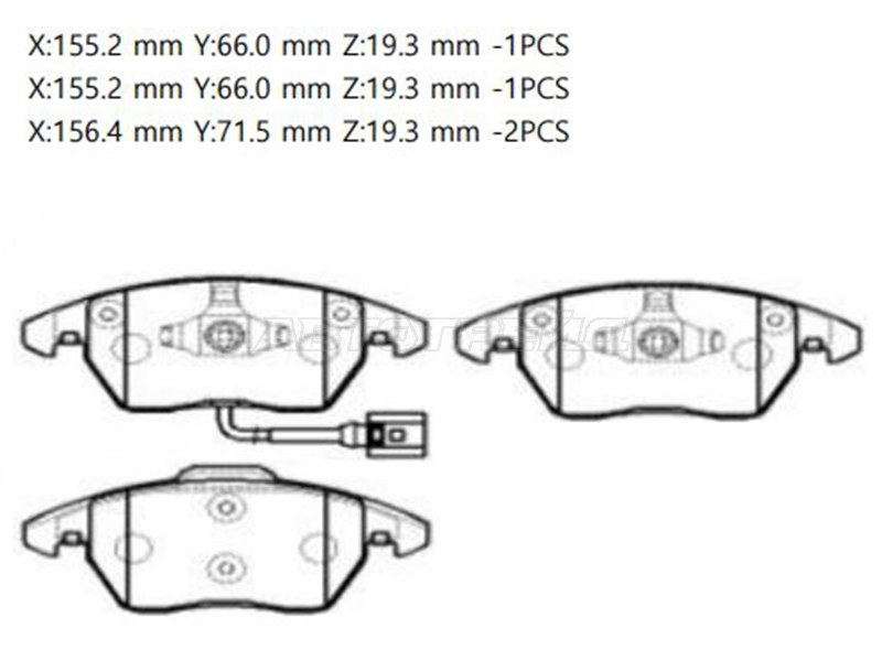 CKVW-7 Колодки тормозные дисковые · перед
