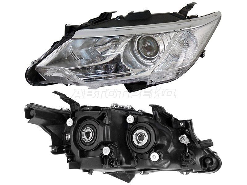 Фара Toyota Camry (XV50) 14-17 (Слева / Галоген / ДХО / С электрокорректором)