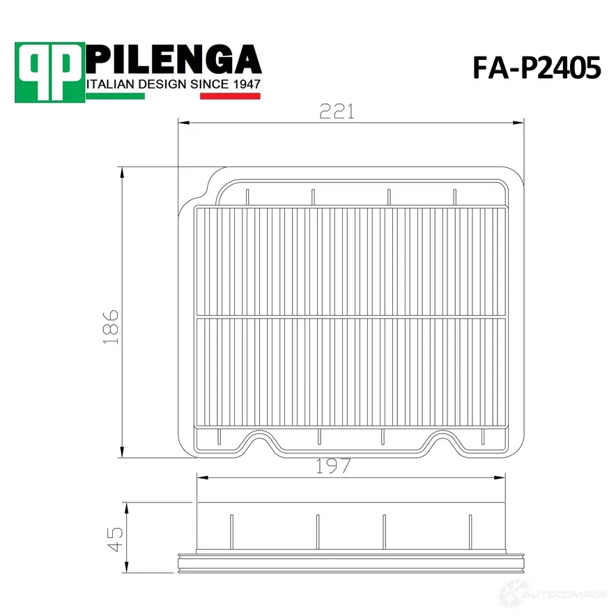 Pilenga FAP2405 — Фильтр воздушный