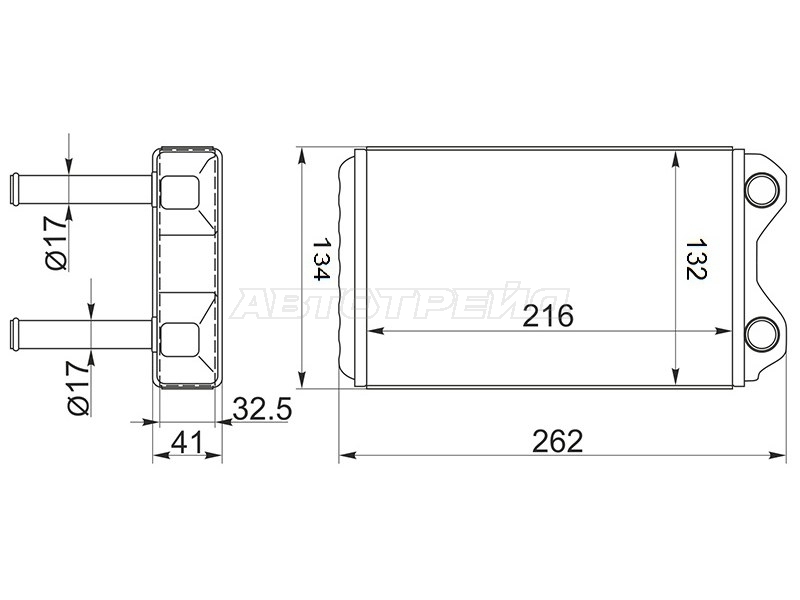 Радиатор отопителя салона Toyota Corolla (E90,E100,E110) 87-02 / Corolla Ceres 92-99