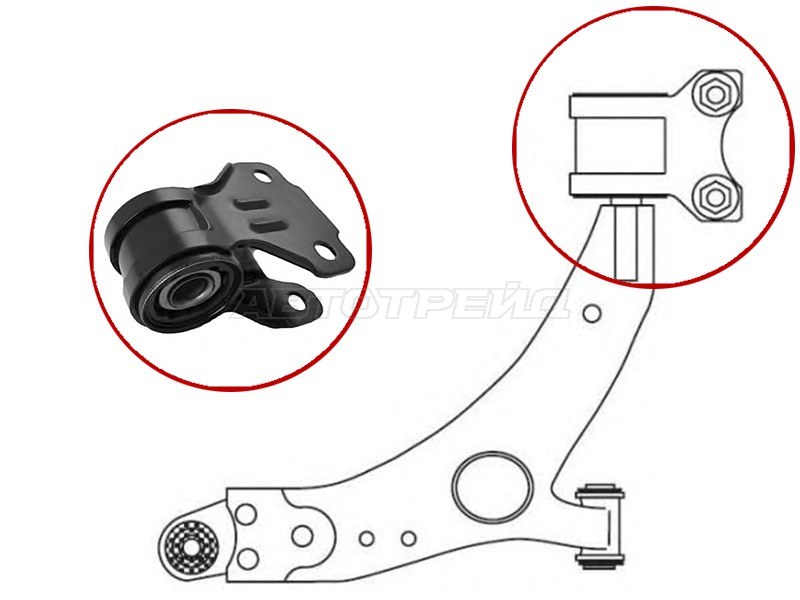 Сайлентблок рычага Ford Focus 10-19 / Kuga 08-19