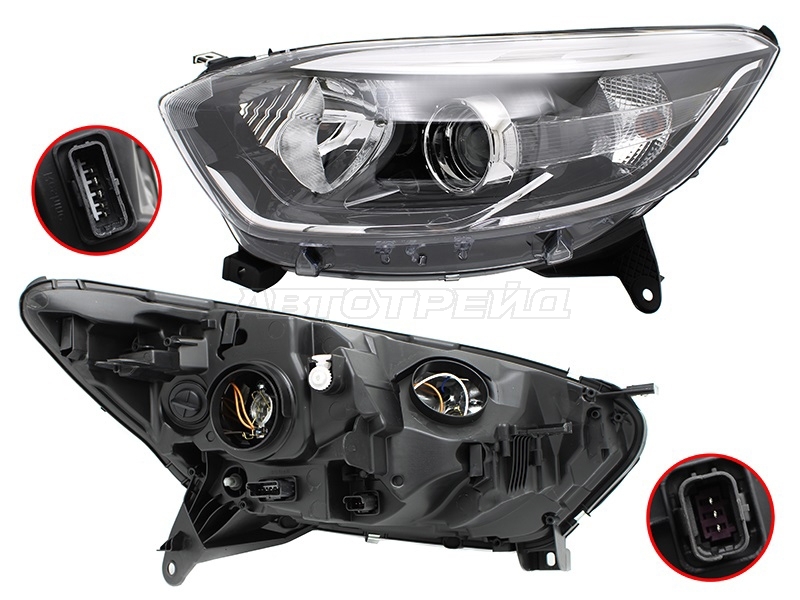 Фара Renault Kaptur 16-20 (Слева / Галоген / С электрокорректором)