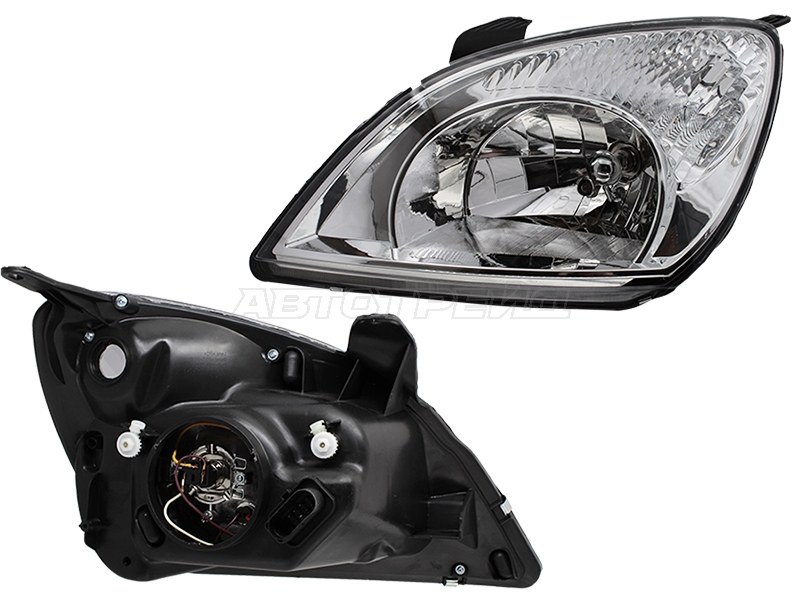 Фара Chery Tiggo T11 05-13 (Слева / Галоген / Ручная регулировка)