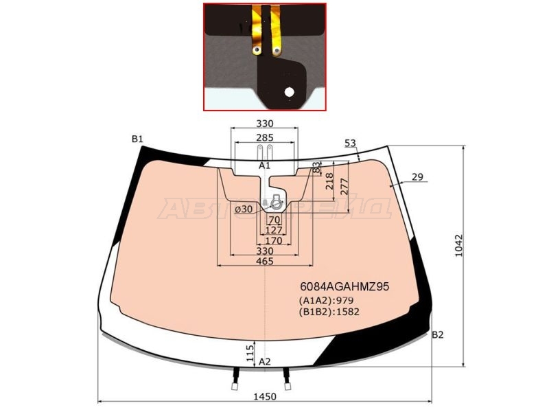 Стекло лобовое (Обогрев полный / Датчик дождя / Молдинг) Nissan Qashqai 13-22