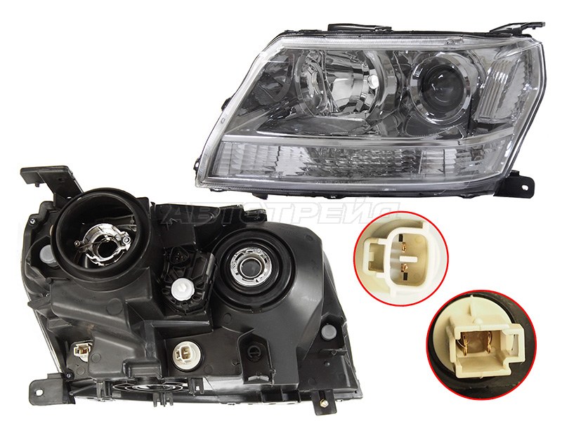 Фара Suzuki Escudo 05-17 / Grand Vitara 05-16 (Слева / Галоген / С электрокорректором / 5D)