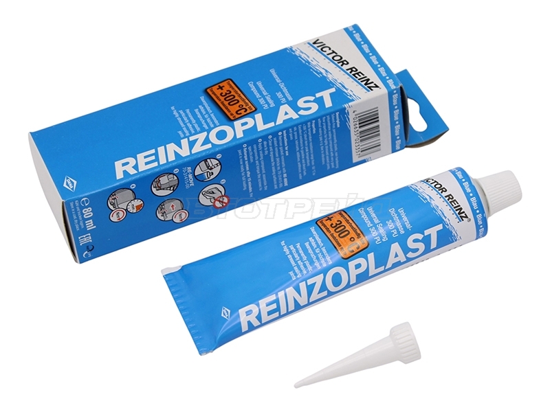 Victor Reinz 702457120 — Герметик REINZOPLAST 80ml, 50 °С до 300 °С, не твердеющий (синий)