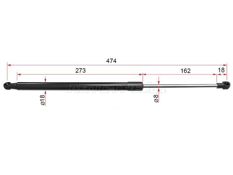 Амортизатор крышки багажника Toyota Verso 09-17 (Справа=Слева)