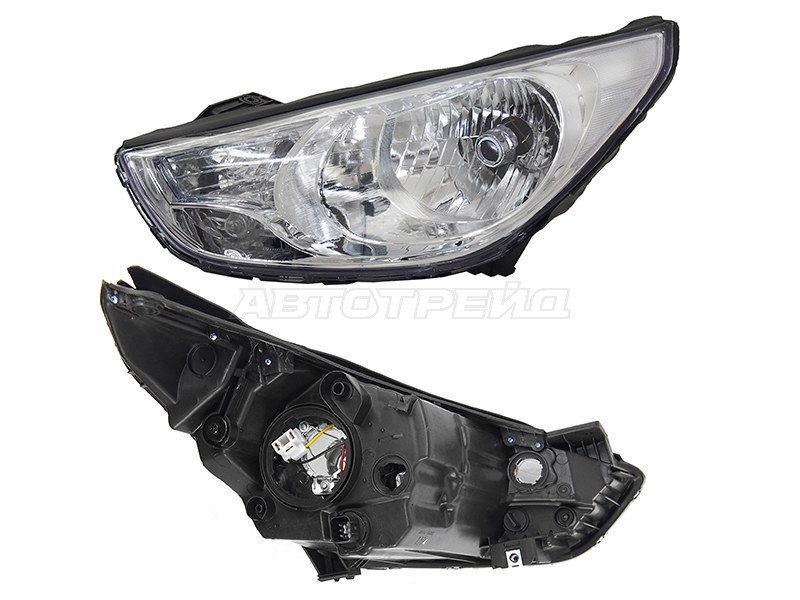 Фара Hyundai Tucson 09-13 (Слева / Галоген / под электрокорректор)