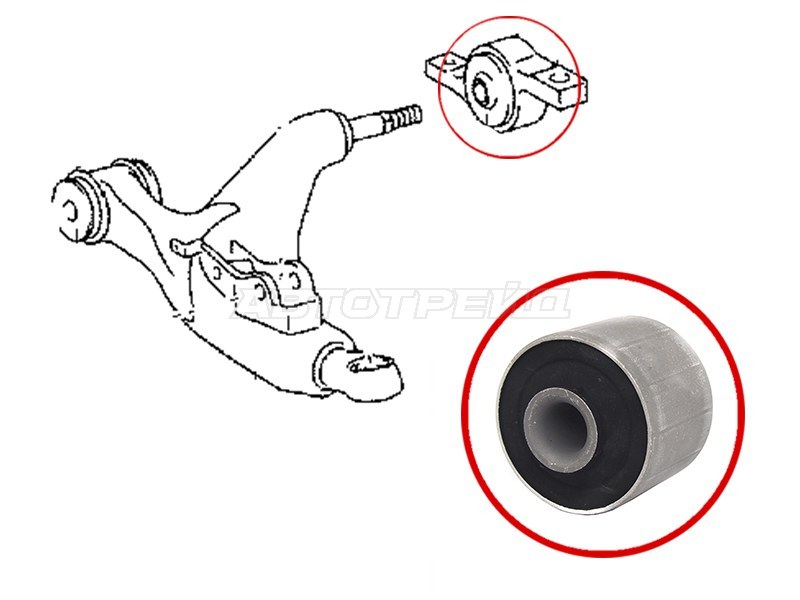 Сайлентблок рычага Toyota Crown 08-12 / Lexus GS 05-12
