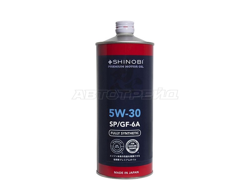 Масло моторное синтетическое SHINOBI SP / GF-6A 5W-30 1L