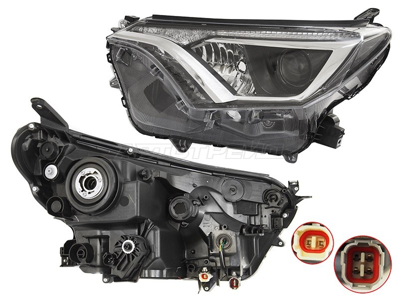 Фара Toyota RAV4 (XA40) 15-19 (Слева / Галоген / С электрокорректором)
