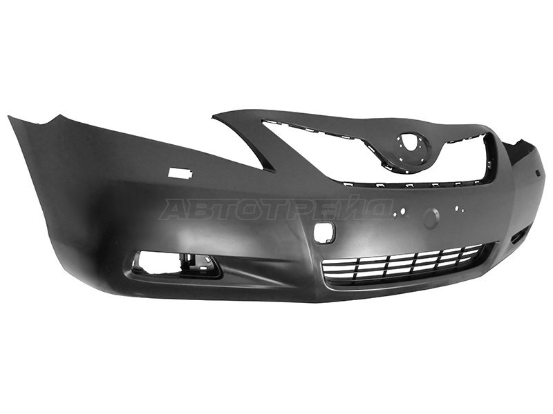 Бампер передний Toyota Camry (XV40) 06-09 / Camry USA 06-08 (Под омыватели фар / Под ПТФ)
