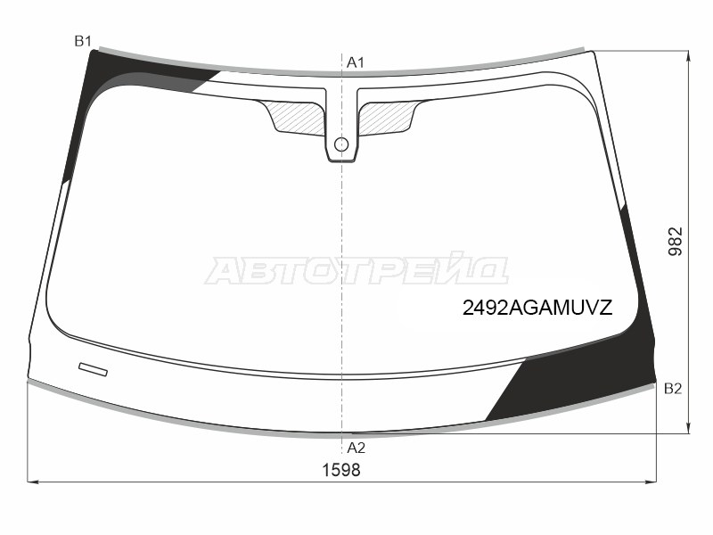 Стекло лобовое (Датчик дождя / Проекция / Молдинг) BMW X5 18- / X7 18-