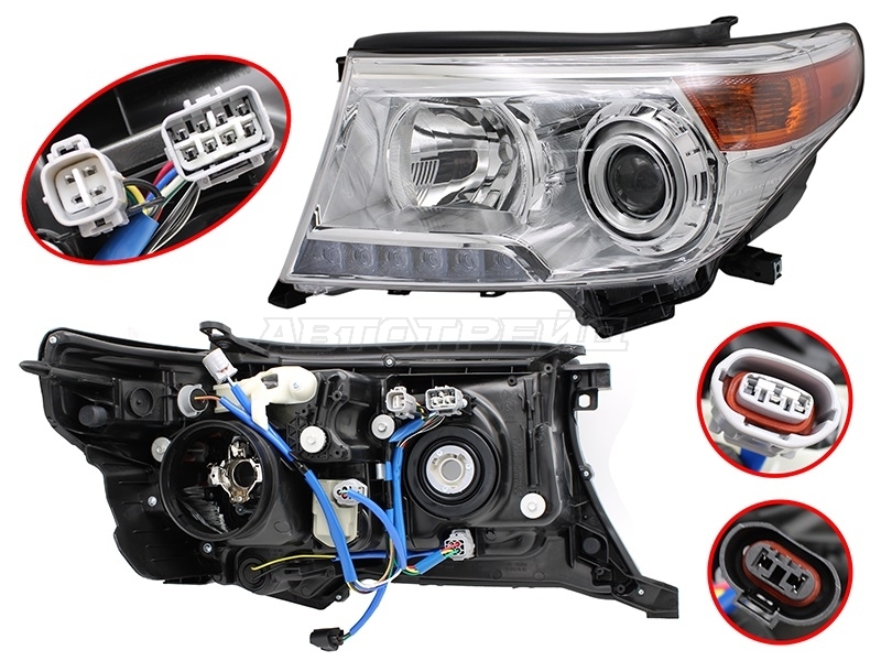 Фара Toyota Land Cruiser (J200) 12-15 (Слева / Ксенон / Галоген / С электрокорректором)