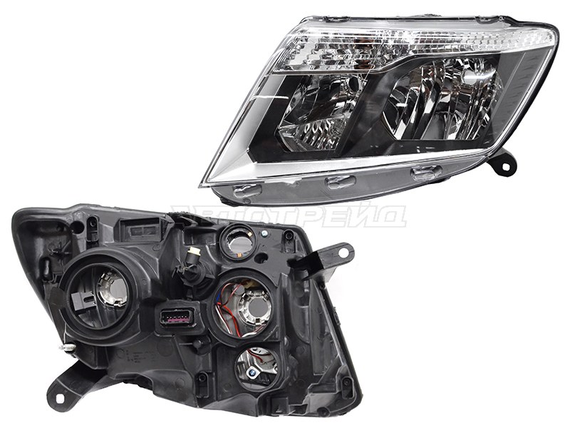 Фара Nissan Terrano 17-22 (Слева / Галоген / Ручная регулировка)