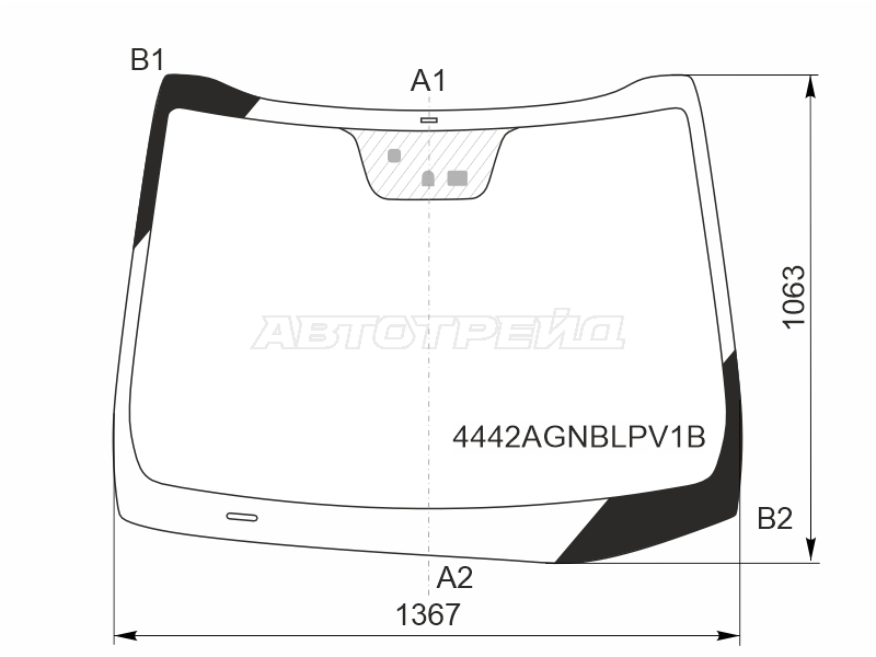 Стекло лобовое Kia Ceed 12-18