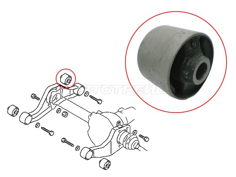 Сайлентблок опоры двигателя Mitsubishi Delica 94-07 / Pajero 99-20