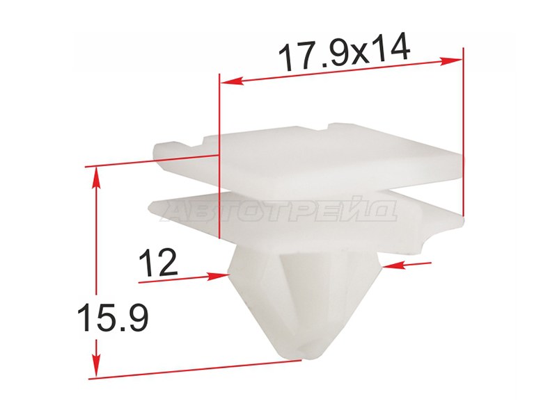 Клипса (молдинга кузова GM (Продажа по 10 шт.))