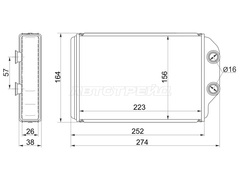 Радиатор отопителя салона Toyota Camry (XV20) 96-02 / Camry UAE / USA 96-01