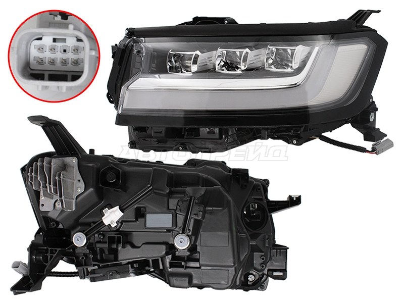 Фара Toyota Land Cruiser (J300) 21- (Слева / LED / ДХО)