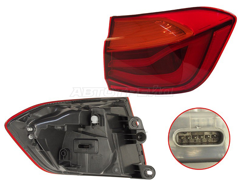 Фонарь задний BMW 3-Series 15-19 (Справа / LED / 4D SED)
