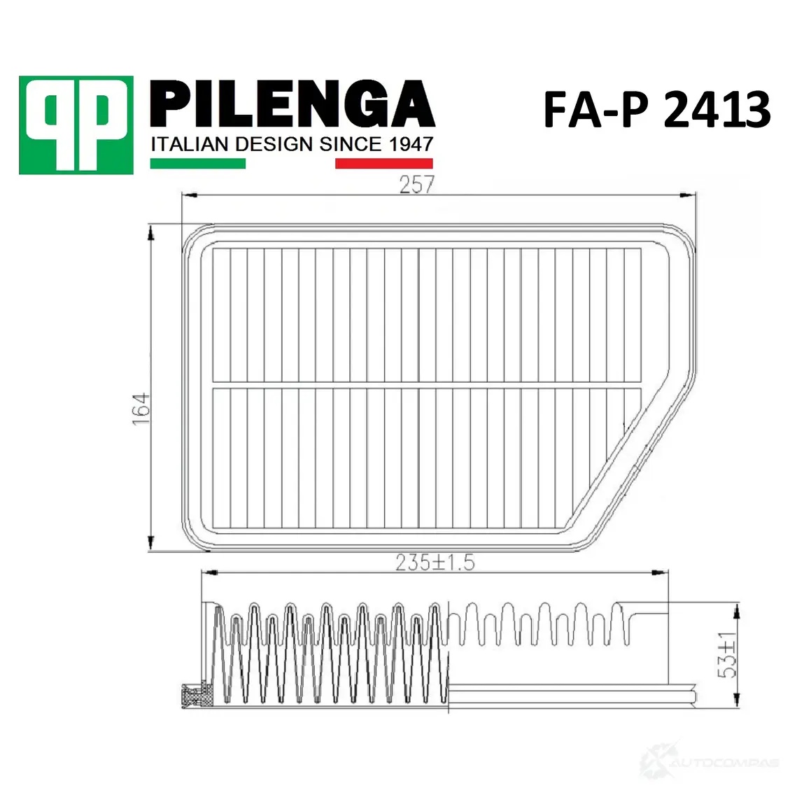 Pilenga FAP2413 — Фильтр воздушный