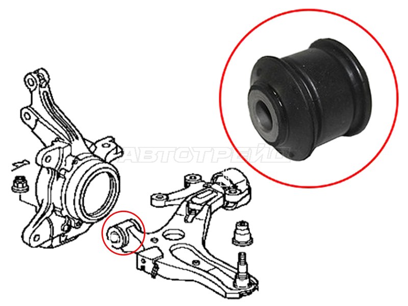 Сайлентблок рычага Honda Airwave 05-10 / Partner 06-10