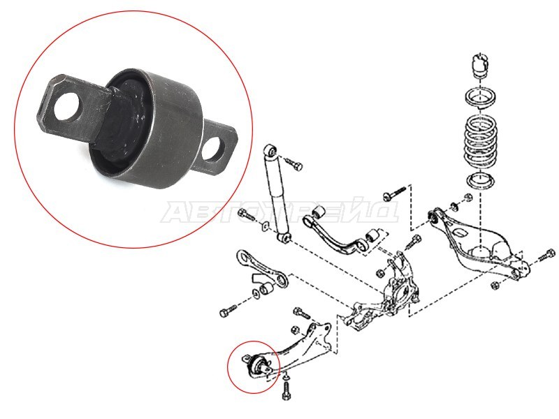 Сайлентблок рычага Mazda 6 07-12 / Atenza 07-12