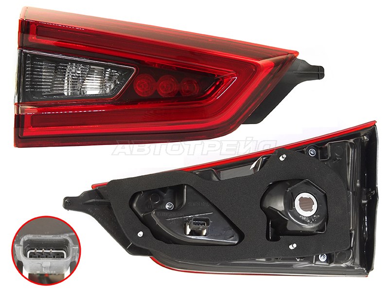 Фонарь в крышку багажника Nissan Qashqai 17-22 (Слева / LED)